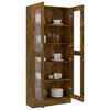 vidaXL Mobile Vetrina Rovere Fumo 82,5x30,5x185 cm Legno Multistrato