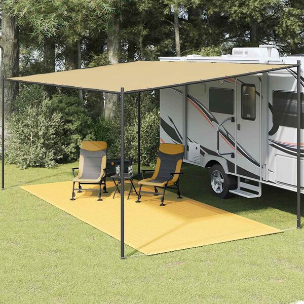 vidaXL Tappeto da Tenda 250x600 cm Beige