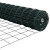 vidaXL Recinzione con Posto Verde 0,4 x 25 m Acciaio e PVC