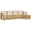 vidaXL Set di divani da esterno 5 pcs Bianco Legno di Acacia Massello