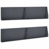 vidaXL Muro di contenimento 4 pz 100 x 12 x 50 cm Acciaio Antracite