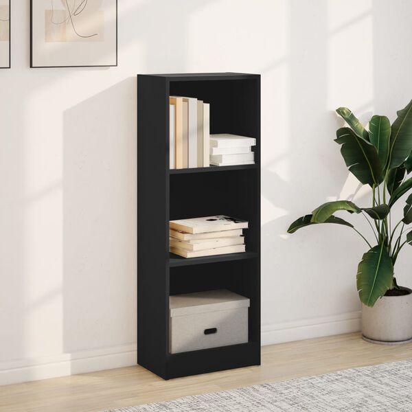 vidaXL Libreria Nera 40x24x109 cm in Truciolato