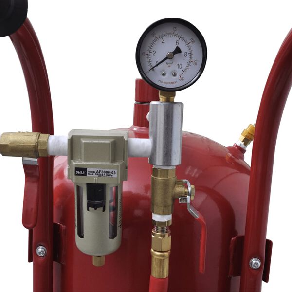 Sabbiatrice Portatile con Manometro 38 L