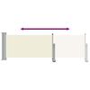 vidaXL Tenda Laterale Retrattile per Patio 80x300 cm Crema