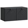 vidaXL Mobile Porta TV da Muro Nero 59,5 x 31 x 30 cm