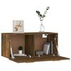 vidaXL Mobile Parete Rovere Fumo 80x35x36,5 cm in Legno Multistrato