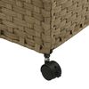 vidaXL Cesto Portabiancheria con Ruote 60x35x60,5 cm Rattan