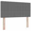 vidaXL Testiera Grigio chiaro 80 cm Tessuto in Cords