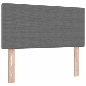 vidaXL Testiera Grigio chiaro 80 cm Tessuto in Cords