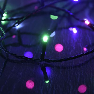 vidaXL Stringa LED con 600 Luci LED Pastello Multicolore 60 m PVC