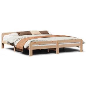 vidaXL Letto senza Materasso 200x200 cm in Legno Massello di Pino