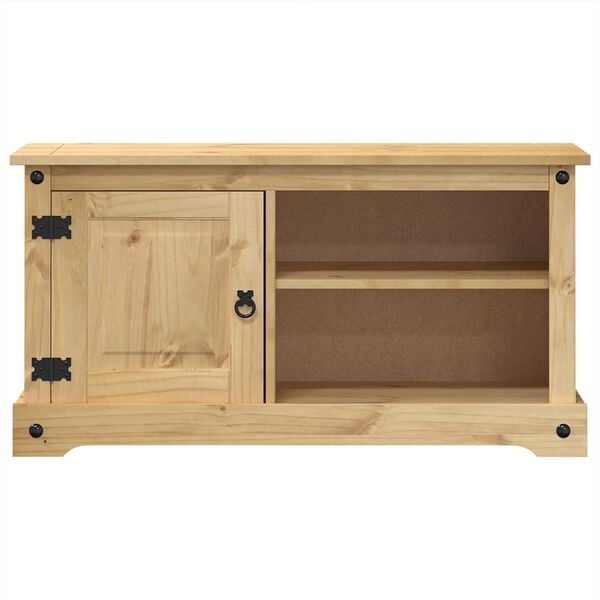 vidaXL Mobile Porta TV Corona 100x40x52 cm in Legno Massello di Pino