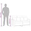 vidaXL Divano a 2 Posti Grigio Chiaro 120 cm in Tessuto