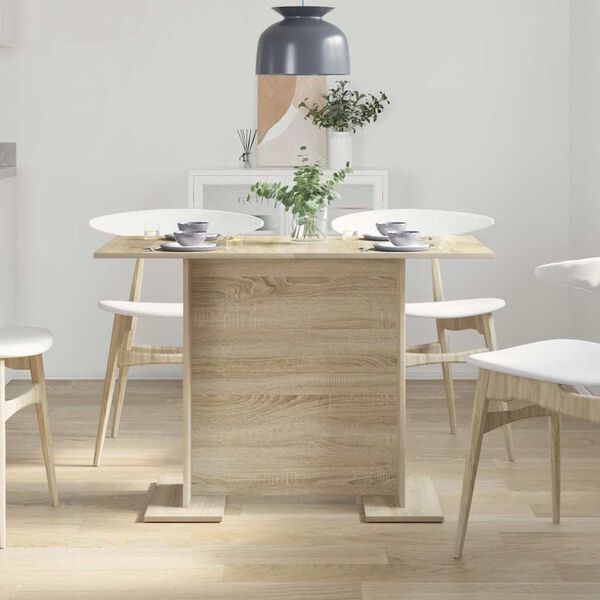 vidaXL Tavolo da pranzo Rovere Sonoma 110 x 60 x 75 cm