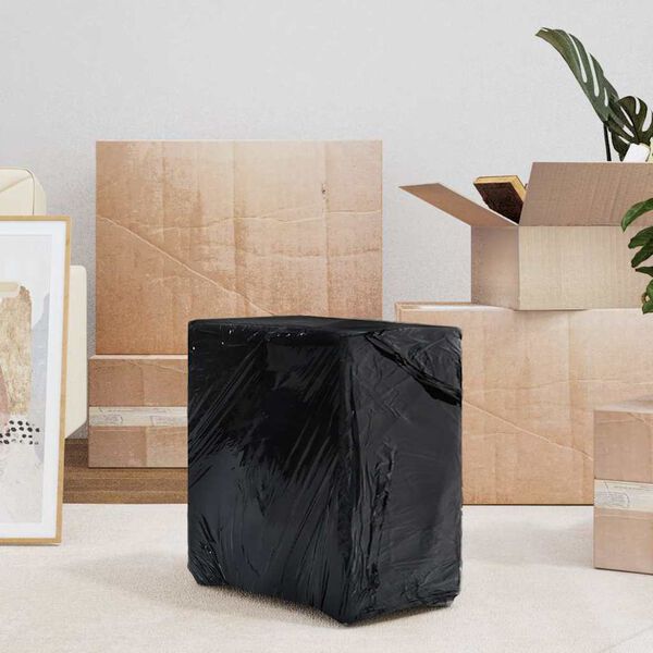 vidaXL Film Estensibile 6 pz Nero 23 &mu;m 50 cm x 150 m