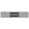 vidaXL Armadio in Legno con cassetto Grigio cemento 150 x 39 x 30 cm