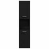 vidaXL Set di mobili per il bagno 4 pcs Rovere Nero Legno multistrato