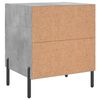 vidaXL Comodini 2 pz Grigio Cemento 40x35x47,5 cm in Legno Multistrato