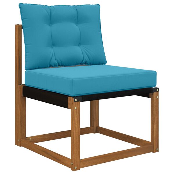 vidaXL Cuscino per divano da esterno 2 pcs Blu Reale Poliestere