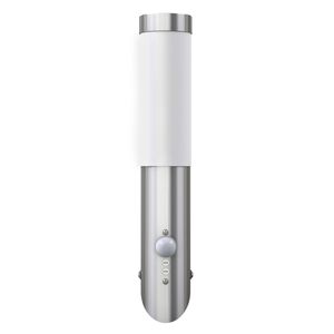 vidaXL Lampioncino moderno in acciaio inox, sensore di movimento