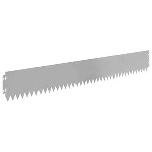 vidaXL Bordura per Prato 20 pcs 103 x 15 cm Acciaio Argento