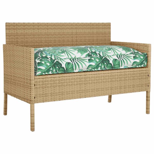 vidaXL Cuscino Foglia Motivo Foglia 120 x 60 x 12 cm Tessuto Oxford