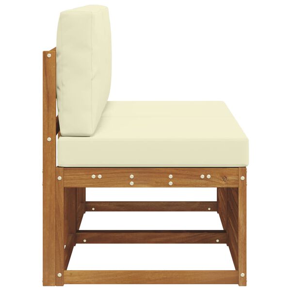 vidaXL 2 Pezzo Divano centrale per esterno Legno di Acacia Massello