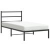 vidaXL Giroletto con Testiera in Metallo Nero 107x203 cm