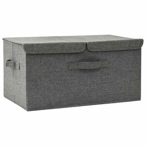vidaXL Scatola Portaoggetti in Tessuto 50x30x25 cm Antracite