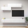vidaXL Set di Mobili Porta TV 6 pz Bianco in Legno Multistrato