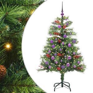 vidaXL Albero di Natale artificiale Verde 150 cm PVC e Metallo