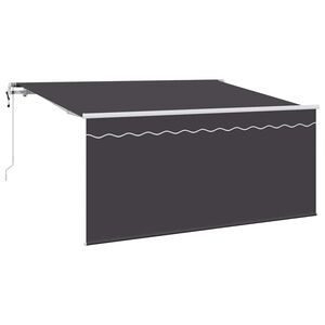 vidaXL Tenda Retrattile Antracite 300 x 200 cm Poliestere e Alluminio