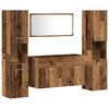 vidaXL Set Mobili da Bagno 4 pz Legno Antico in Legno Multistrato