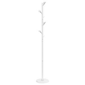 vidaXL Appendiabiti Bianco 175 cm in Ferro Verniciato a Polvere
