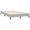 vidaXL Letto a Molle con Materasso e LED Grigio Chiaro 120x220cm Velluto