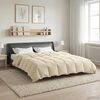vidaXL Duvet Estivo Trapuntato Crema 220 x 240 cm Microfibra