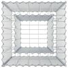 vidaXL Letto rialzato in gabbione Argento 50 x 50 x 80 cm