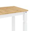 vidaXL Tavolo da Pranzo Corona 112x60x75 cm in Legno Massello di Pino