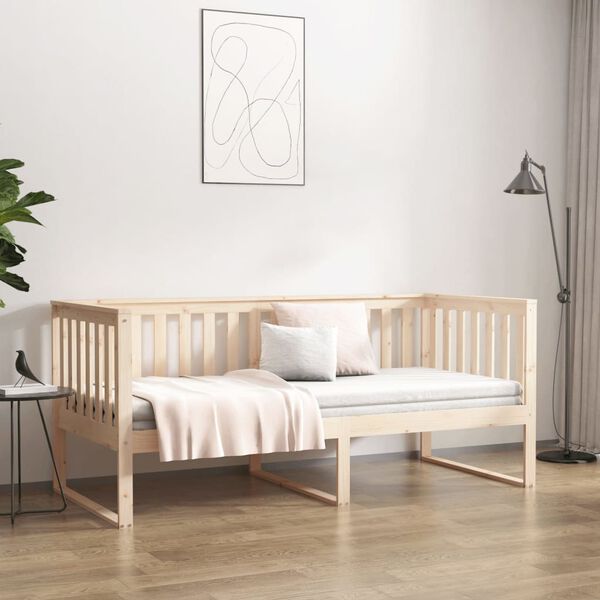 vidaXL Dormeuse senza Materasso 90x200 cm in Legno Massello di Pino