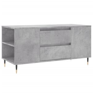 vidaXL Tavolino Salotto Grigio Cemento 102x44,5x50cm Legno Multistrato