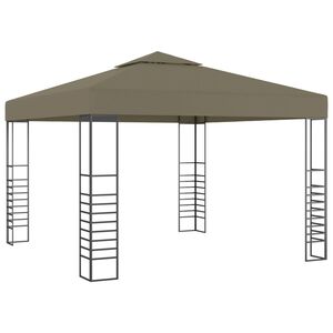 vidaXL Gazebo da Giardino 3x3 m Grigio Talpa 180 g/m&sup2;