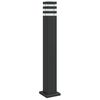vidaXL Lampada da Terra per Esterni Nera 80 cm in Alluminio