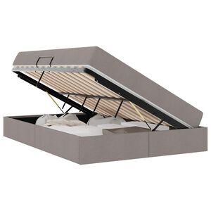 vidaXL Letto con contenitore e materasso Talpa 140 x 190 cm Poliestere