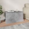 vidaXL Contenitore Grigio Cemento 70x40x38 cm in Legno Multistrato