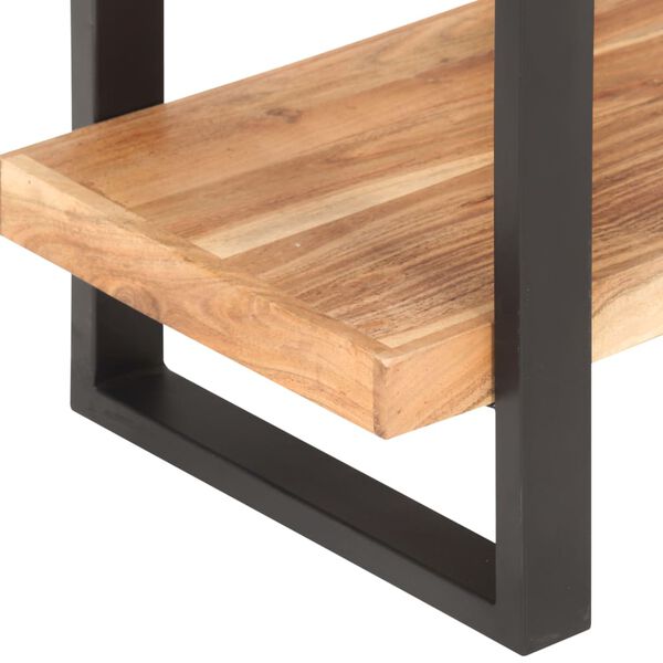 vidaXL Libreria a 4 Livelli 120x40x180 cm in Legno Massello di Acacia