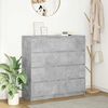 vidaXL Credenza Grigio Cemento 100x35x99 cm in Legno Multistrato