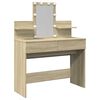 vidaXL Toeletta con LED Rovere Sonoma 100x40x130 cm