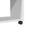 vidaXL Tavolino con Ruote Bianco 70x35x60 cm in Truciolato