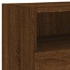 vidaXL Mobile TV a Parete Rovere Marrone 80x30x30 cm Legno Multistrato