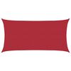 vidaXL Telo Ombra Rosso 2 x 6 m HDPE